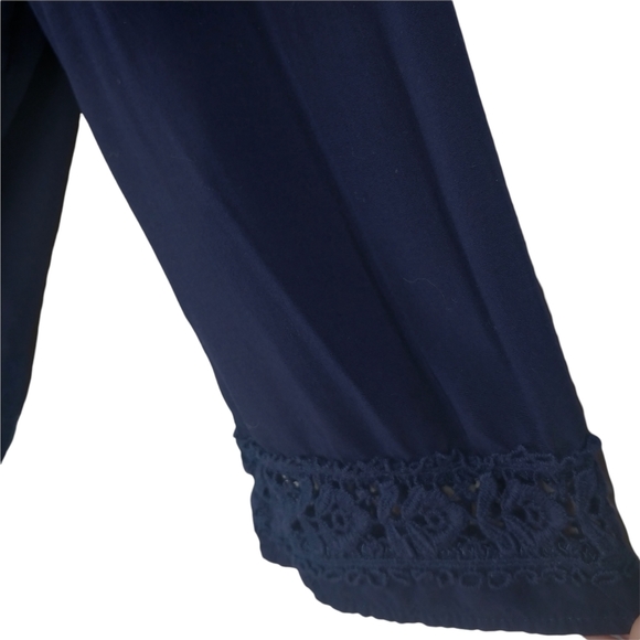 Mahée Tunic Top Lace Navy Blue L - Picture 5 of 9